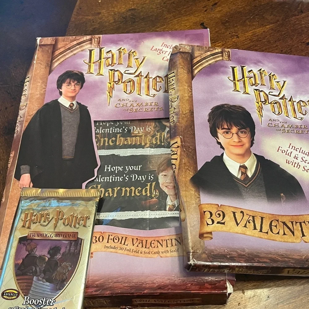 Harry Potter Chamber of Secrets Valentine collectors set : 3 separate pieces
